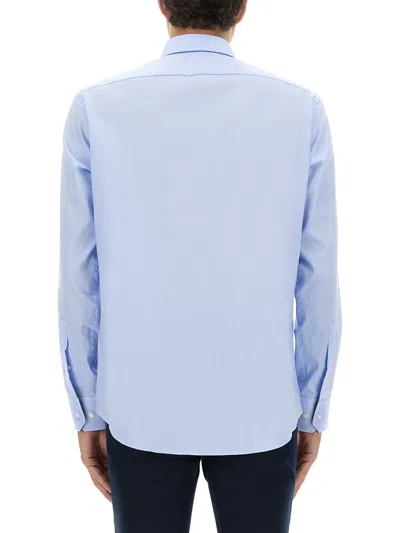 Hugo Boss Boss Poplin Shirt In Blue