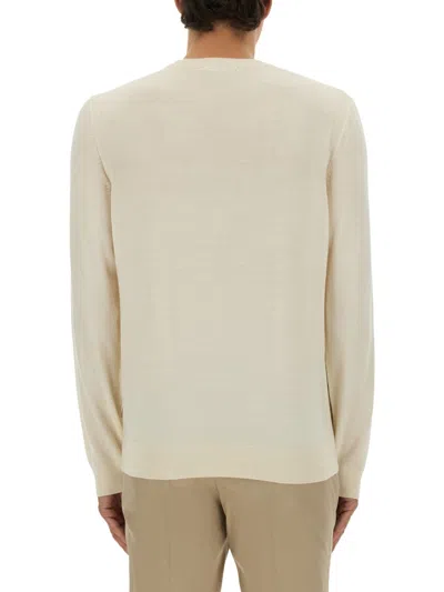 Hugo Boss Boss Camel Regular Fit Wool Sweater In Neutral