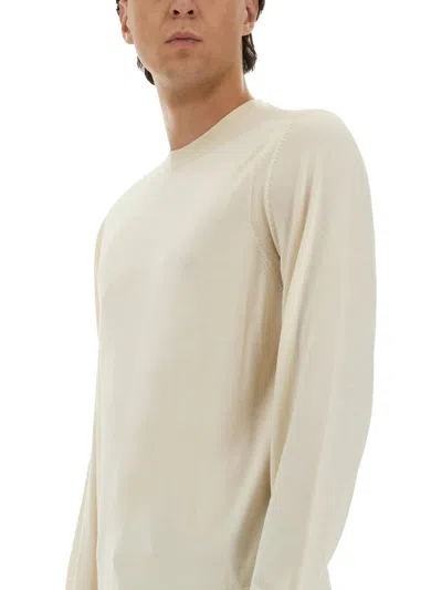 Hugo Boss Boss Camel Regular Fit Wool Sweater In Neutral