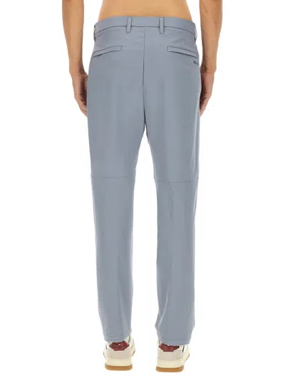 Hugo Boss Boss Water-repellent Regular Fit Pants In Gray