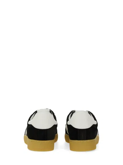 Msgm Retro Suede Sneakers For Men In Black