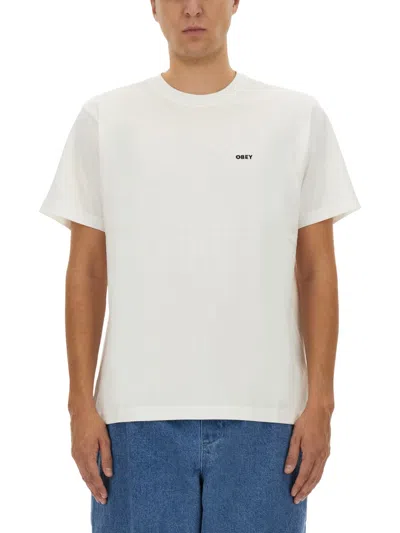 Obey Always Watching Graphic T-shirt In White