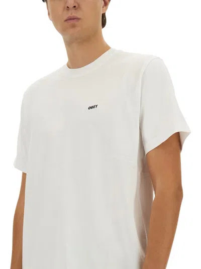 Obey Always Watching Graphic T-shirt In White