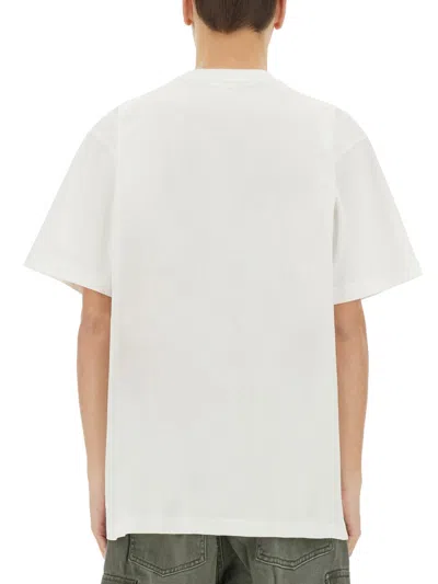 Obey Logo-print Short-sleeve T-shirt In White