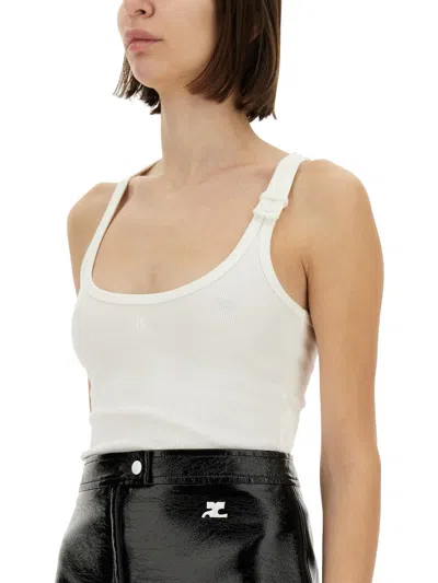 Courrèges Courreges Women Tank Top In White