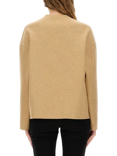 Versace Medusa Buttoned Jacket In Brown