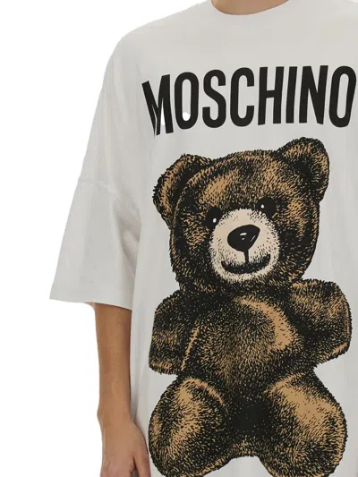Moschino Oversized T-shirt Maxi Teddy Bear In White