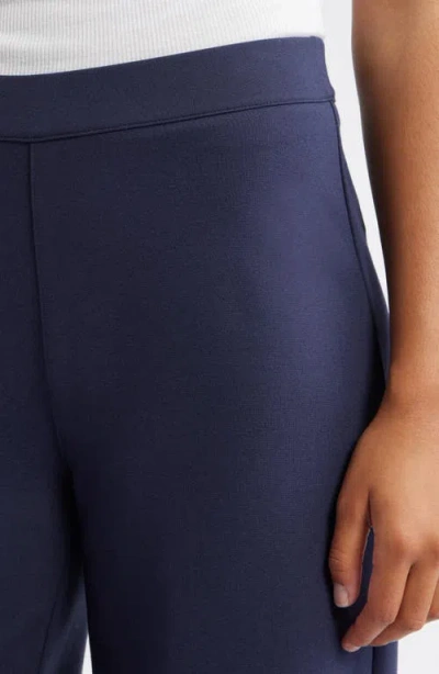 Caslonr Caslon(r) High Waist Wide Leg Ponte Pants In Blue