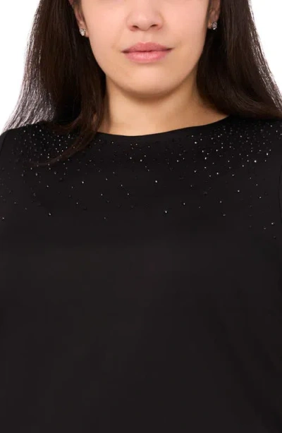 Halogenr Halogen(r) Rhinestone Compression T-shirt In Black