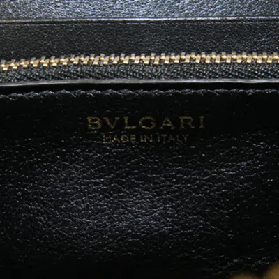 Pre-owned Bvlgari Black Patent Leather Long Wallet (bi-fold) ()