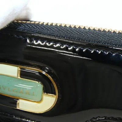 Pre-owned Bvlgari Black Patent Leather Long Wallet (bi-fold) ()