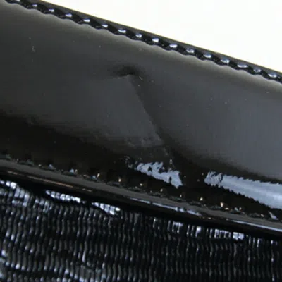 Pre-owned Bvlgari Black Patent Leather Long Wallet (bi-fold) ()
