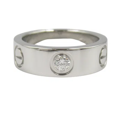 Pre-owned Cartier Clear Platinum Platinum 950 Band Ring ()