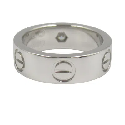 Pre-owned Cartier Clear Platinum Platinum 950 Band Ring ()