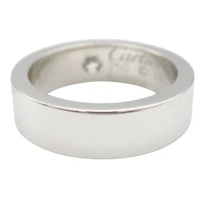 Pre-owned Cartier Clear White Gold (18k) Band Ring () In Transparent