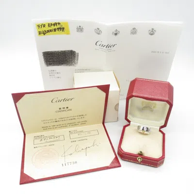 Pre-owned Cartier Clear White Gold (18k) Band Ring () In Transparent
