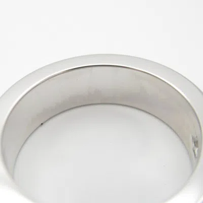 Pre-owned Cartier Clear White Gold (18k) Band Ring () In Transparent