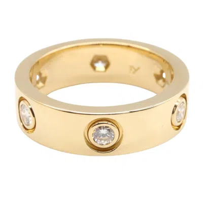 Pre-owned Cartier Clear Yellow Gold (18k) Band Ring () In Transparent