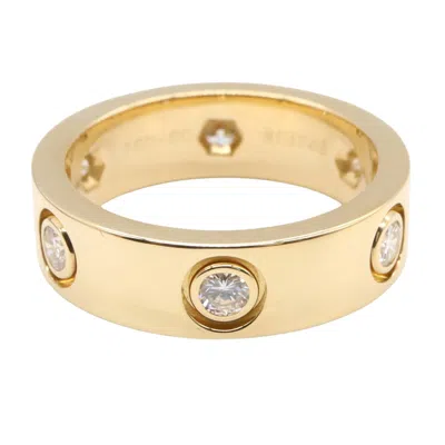 Pre-owned Cartier Clear Yellow Gold (18k) Band Ring () In Transparent