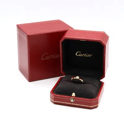 Pre-owned Cartier Clear Yellow Gold (18k) Band Ring () In Transparent