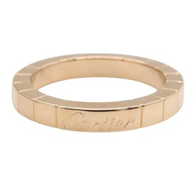 Pre-owned Cartier Gold Pink Gold (18k) Band Ring ()