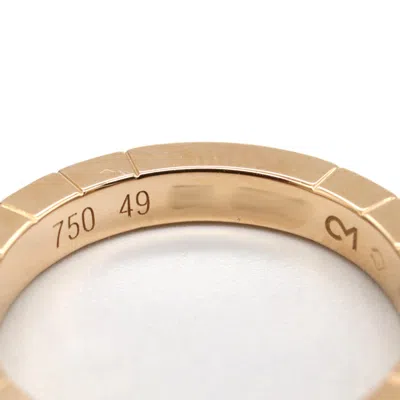 Pre-owned Cartier Gold Pink Gold (18k) Band Ring ()
