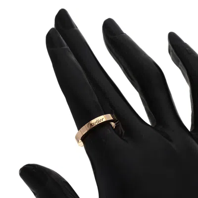 Pre-owned Cartier Lanieres Pink Band Ring ()