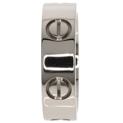 Pre-owned Cartier Love White Band Ring ()