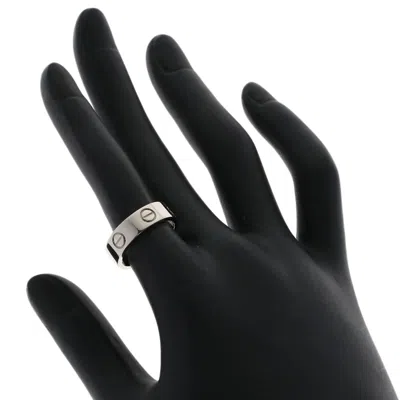 Pre-owned Cartier Love White Band Ring ()