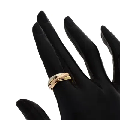 Pre-owned Cartier Pink White Gold Yellow Gold Yellow Gold (18k) Pink Gold (18k) White Gold (18k) Band Ring (pr