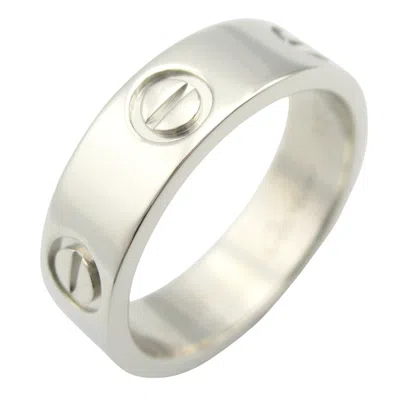 Pre-owned Cartier Silver Platinum 950 Band Ring ()