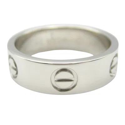 Pre-owned Cartier Silver Platinum 950 Band Ring ()