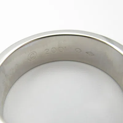 Pre-owned Cartier Silver Platinum 950 Band Ring ()