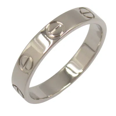 Pre-owned Cartier Silver White Gold (18k) Band Ring ()
