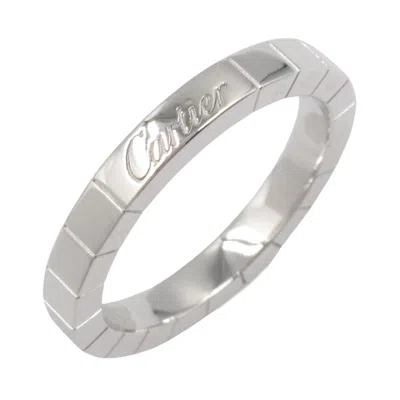 Pre-owned Cartier Silver White Gold (18k) Band Ring ()