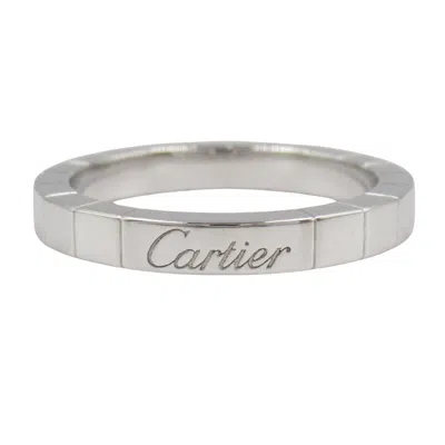 Pre-owned Cartier Silver White Gold (18k) Band Ring ()