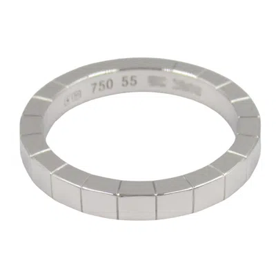 Pre-owned Cartier Silver White Gold (18k) Band Ring ()