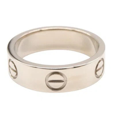 Pre-owned Cartier Silver White Gold (18k) Band Ring ()
