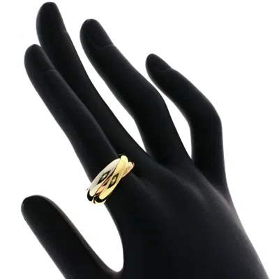 Pre-owned Cartier Trinity Pink White Yellow Band Ring () In Multi