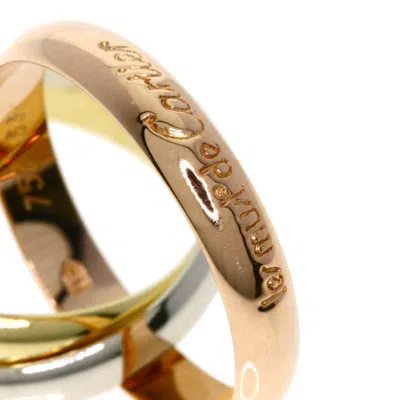 Pre-owned Cartier Trinity Pink White Yellow Band Ring () In Multi