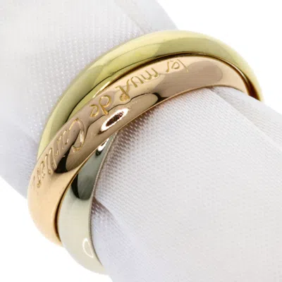 Pre-owned Cartier Trinity Pink White Yellow Band Ring () In Multi