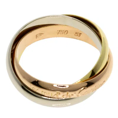 Pre-owned Cartier Trinity Pink White Yellow Band Ring () In Multi