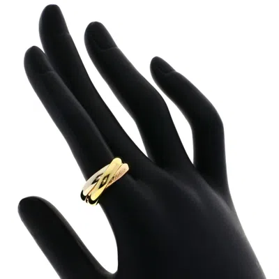 Pre-owned Cartier Trinity Pink White Yellow Band Ring () In Multi