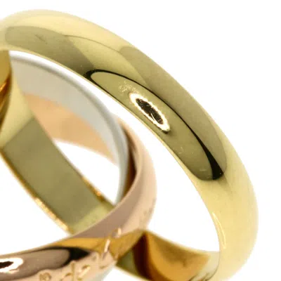 Pre-owned Cartier Trinity Pink White Yellow Band Ring () In Multi