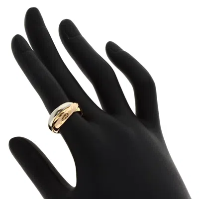 Pre-owned Cartier Trinity Pink White Yellow Band Ring () In Multi