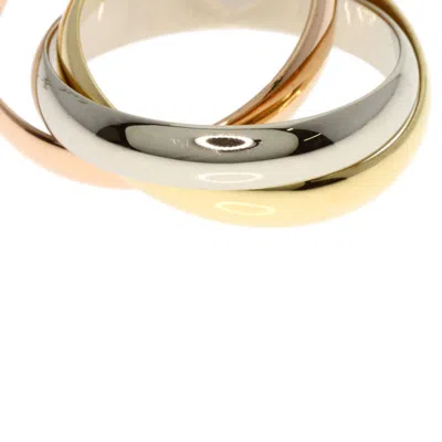 Pre-owned Cartier Trinity Pink White Yellow Band Ring () In Multi