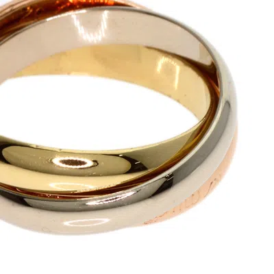 Pre-owned Cartier Trinity Pink White Yellow Band Ring () In Multi