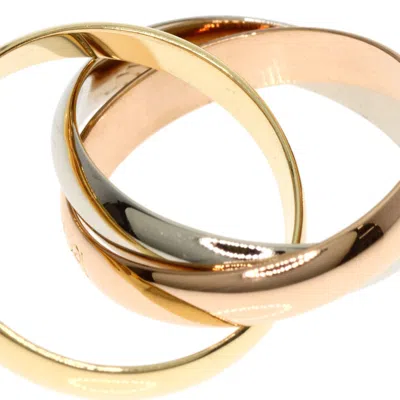 Pre-owned Cartier Trinity Pink White Yellow Band Ring () In Multi