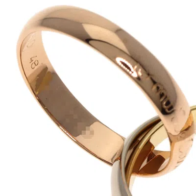 Pre-owned Cartier Trinity Pink White Yellow Band Ring () In Multi