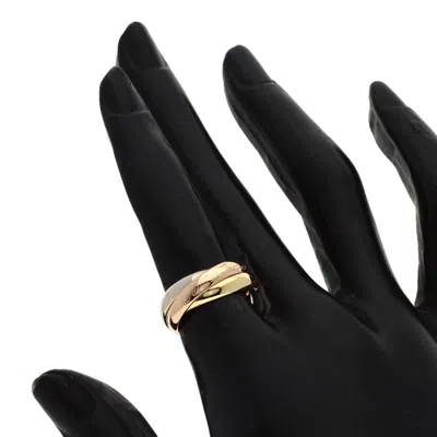 Pre-owned Cartier Trinity Pink White Yellow Band Ring () In Multi